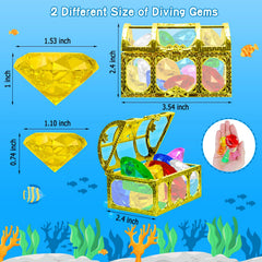 Colorful diamonds diving gems pool toys for kids