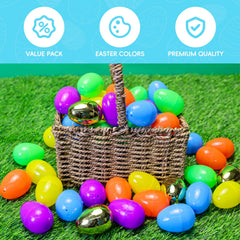 Fillable plastic Easter eggs 2.36 inch MGparty