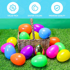 Two golden eggs included for prize Easter egg hunts
