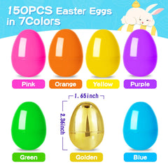 MGparty Easter eggs 138 colorful plus 12 golden