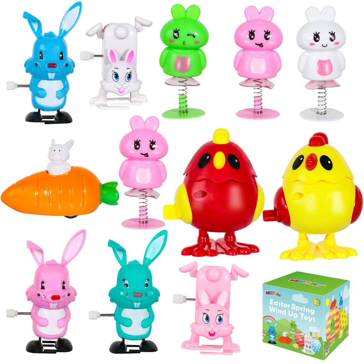 MGparty Easter wind up toys 12 pack set