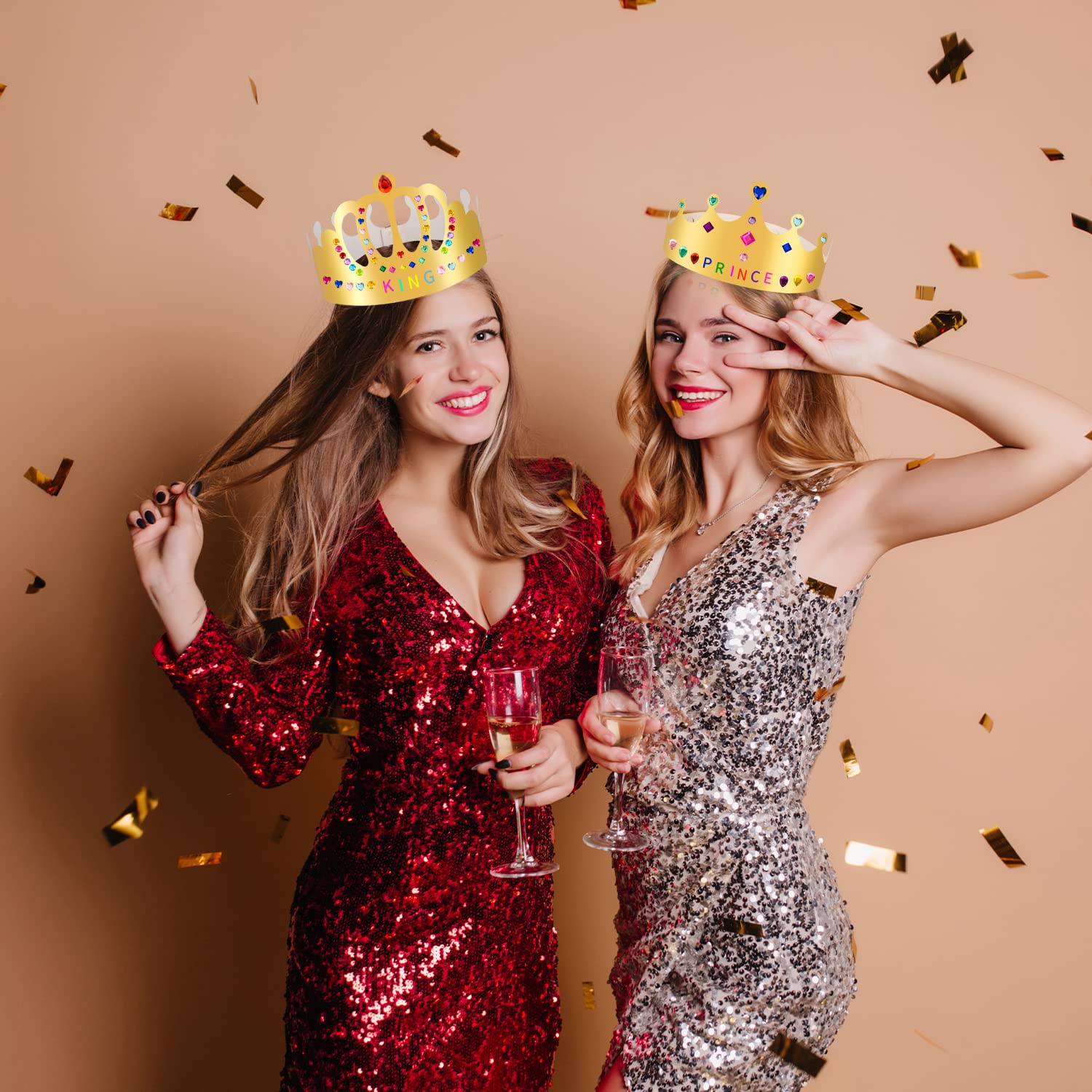 Birthday party crown crafting with MGZTTHW kit