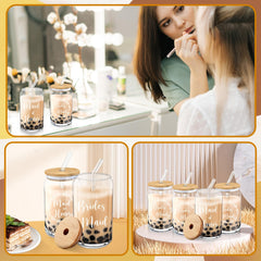 Bridesmaid and maid of honor gift boxes labeling different roles