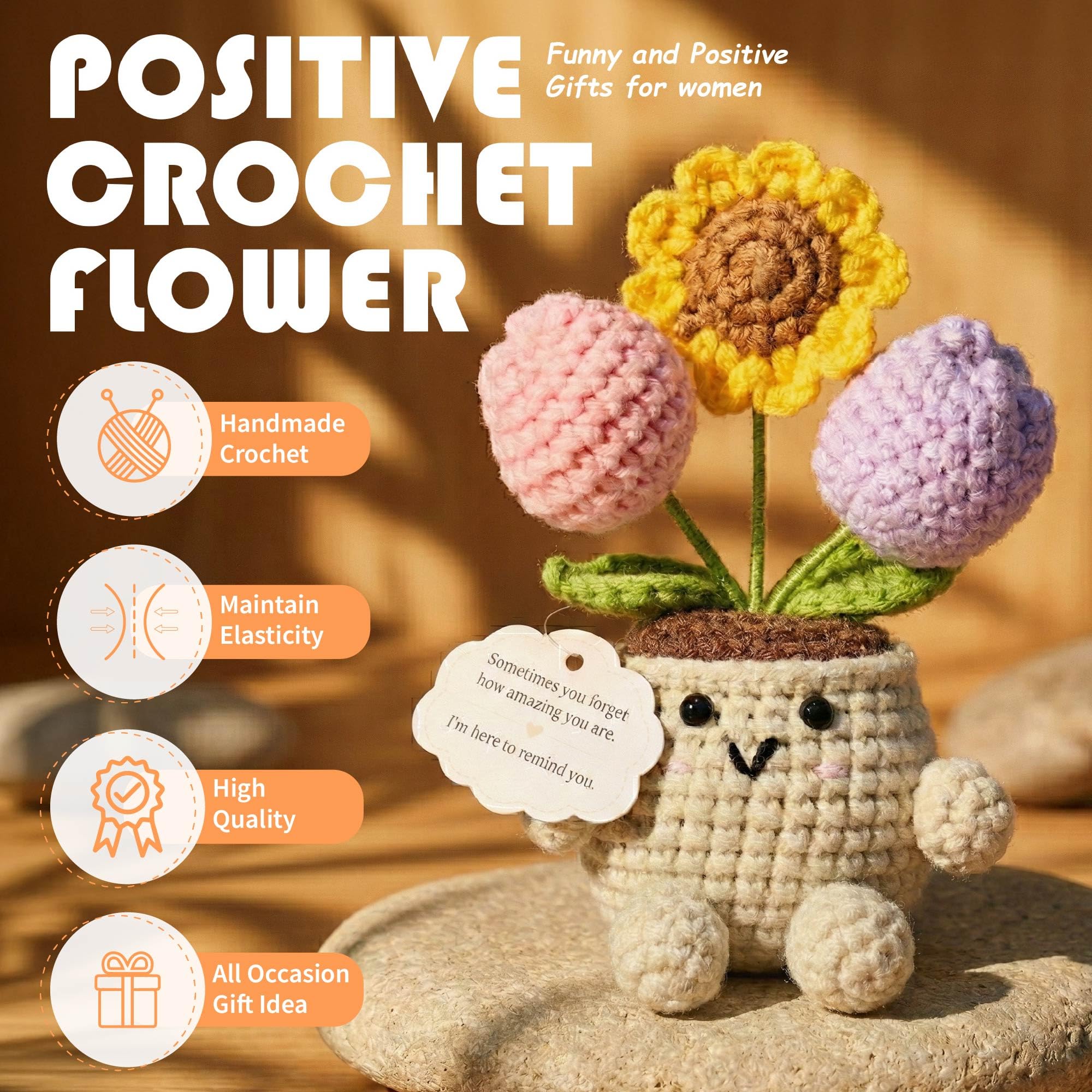 Crochet flower decoration from MHSMHL gift set