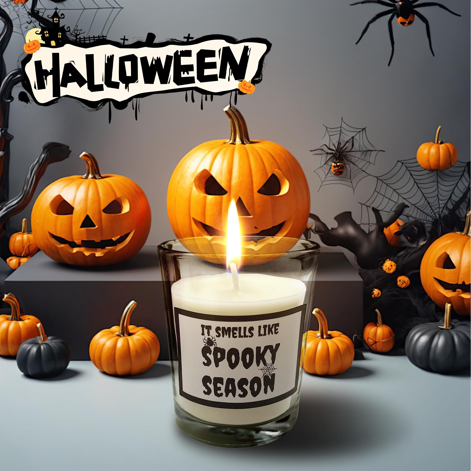 Ghost themed glass cup with straw in MHSMHL Boo Basket Stuffers for Women