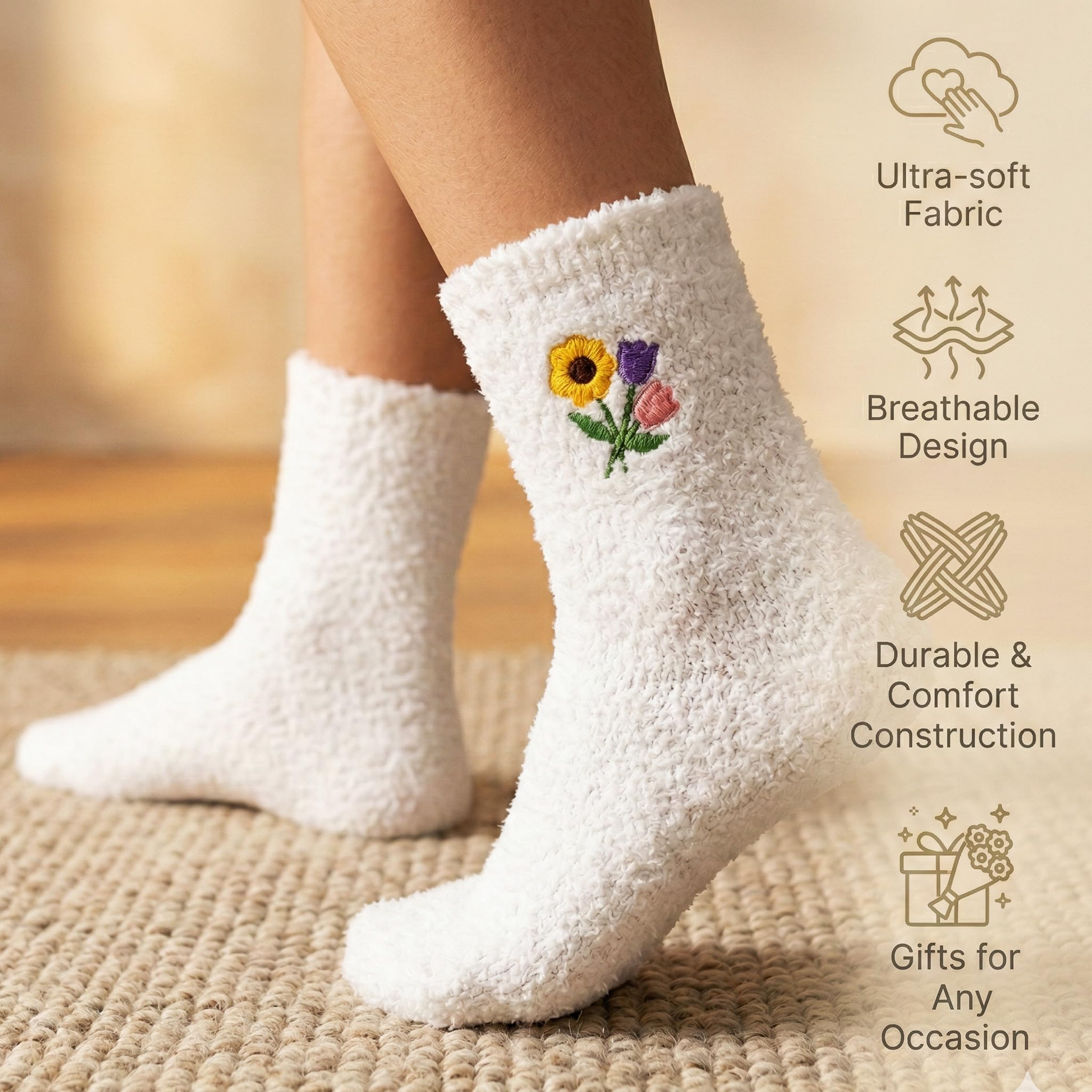 Cozy fuzzy socks hand cream and scrunchie in MHSMHL box