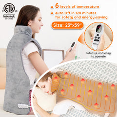 Soft flannel cover on Mia&Coco Heating Pad