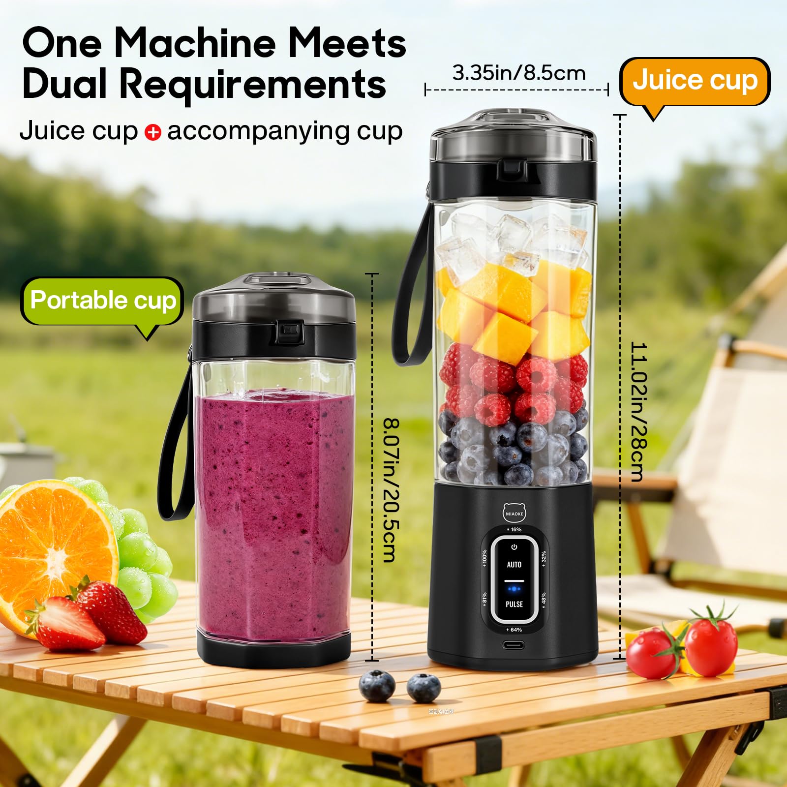 Auto and Pulse blending modes for soft to hard ingredients