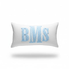 mia'spillow-lab monogram punch needle pillow product image