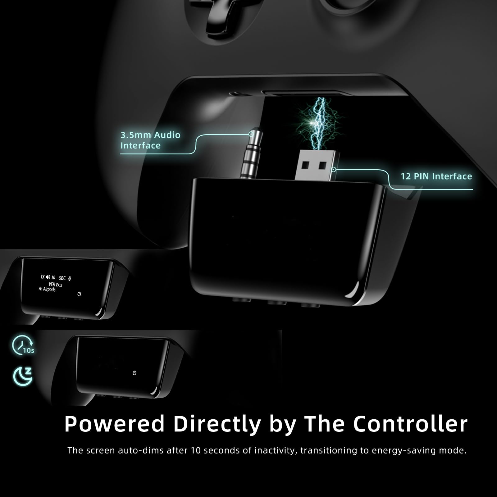 Mic status indicator on Xbox Bluetooth adapter