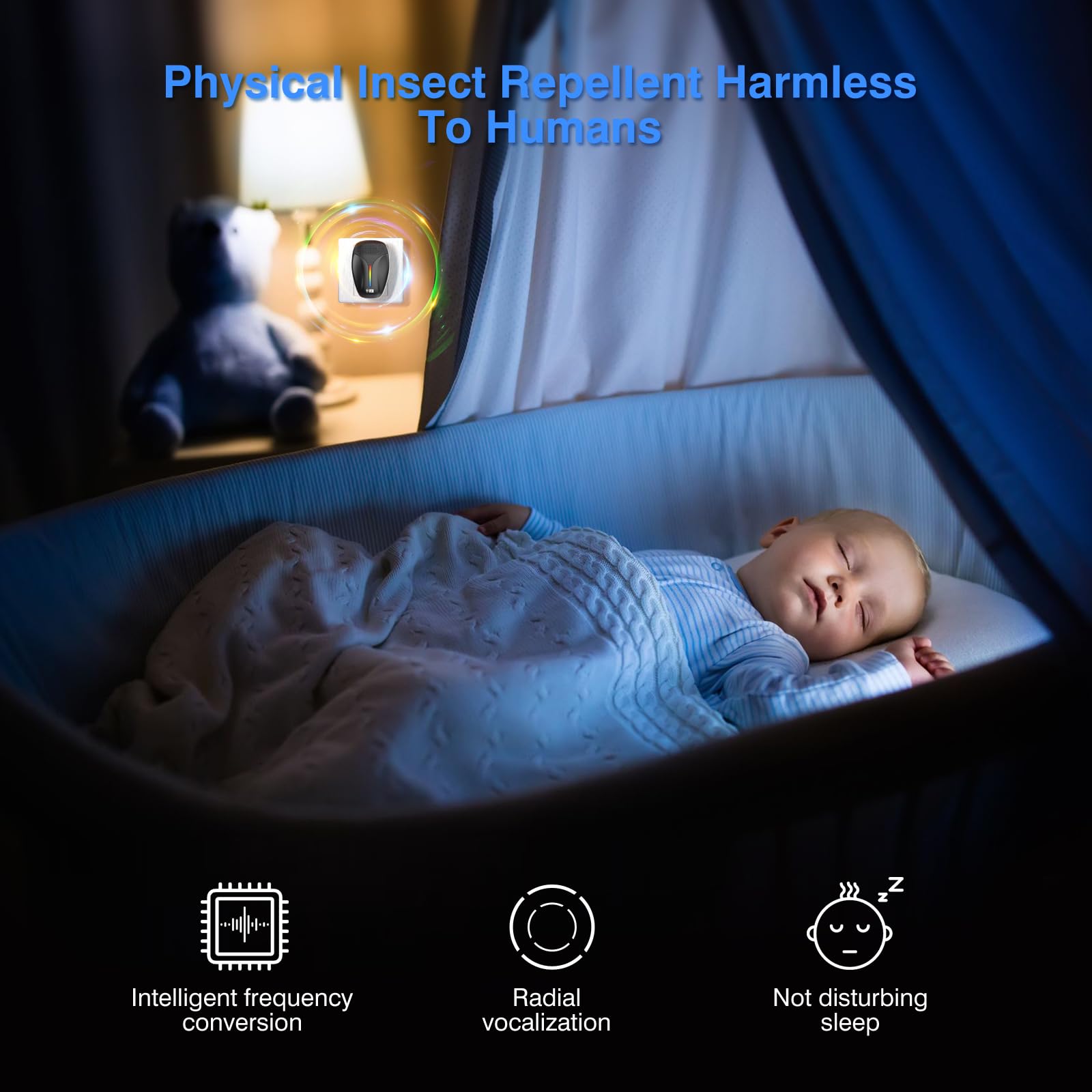 plug-in ultrasonic pest control device powered by wall outlet