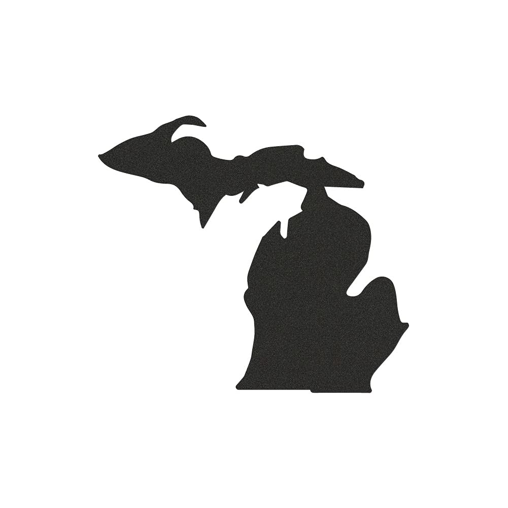 16 gauge recycled steel wall sign with Michigan outline by LewisMetalWork
