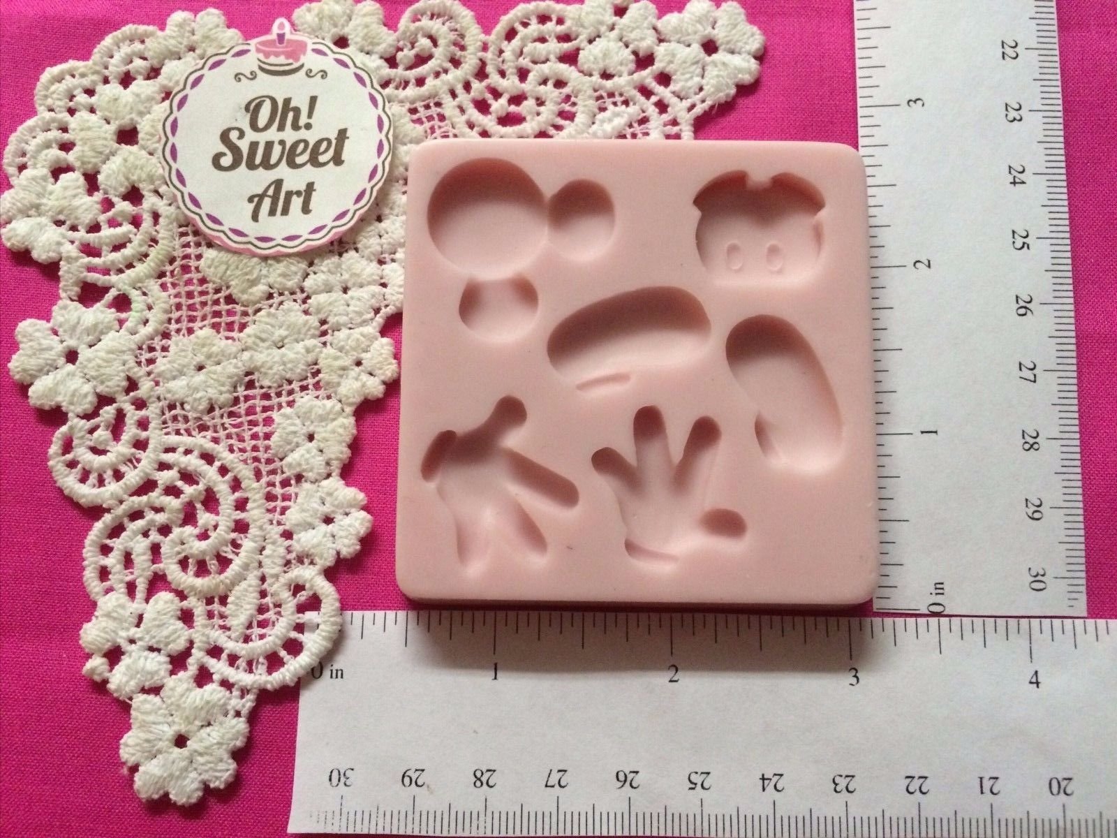 Oh! Sweet Art Complete Mickey Mouse silicone mold closeup image