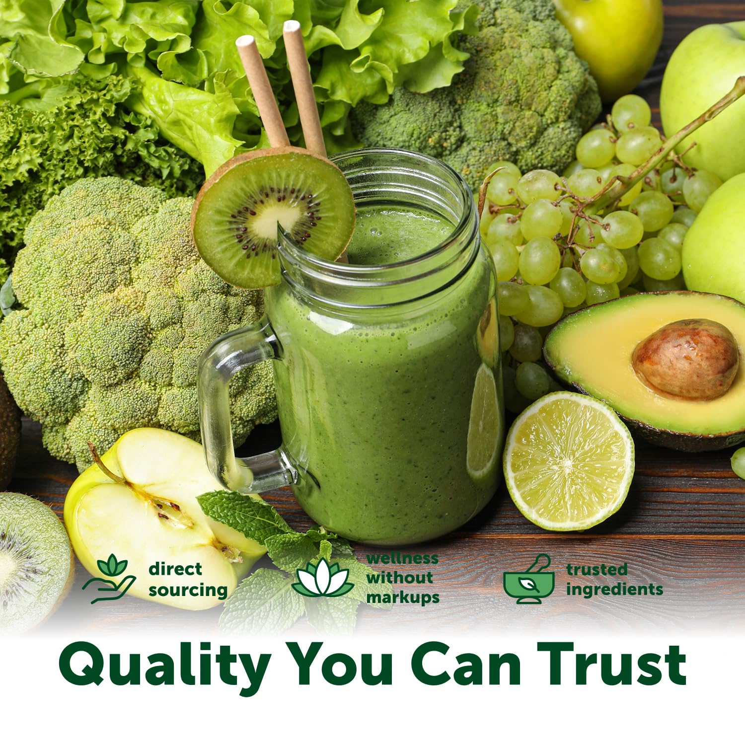 Probiotics and mushrooms in Micro Ingredients greens powder