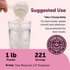 1 lb pouch with 221 servings of inositol powder