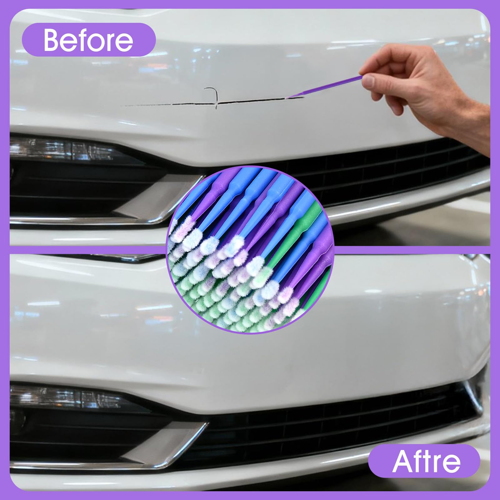 disposable micro applicators for car and lash care