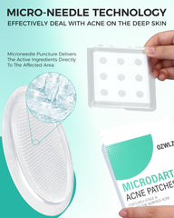 Microdart microneedle patch for acne care