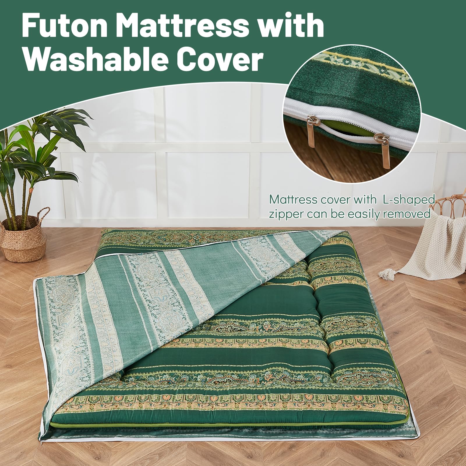 Microfiber fabric and memory foam filling close up