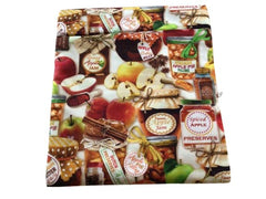 Microwave baked potato bag made from 100 percent cotton fabric