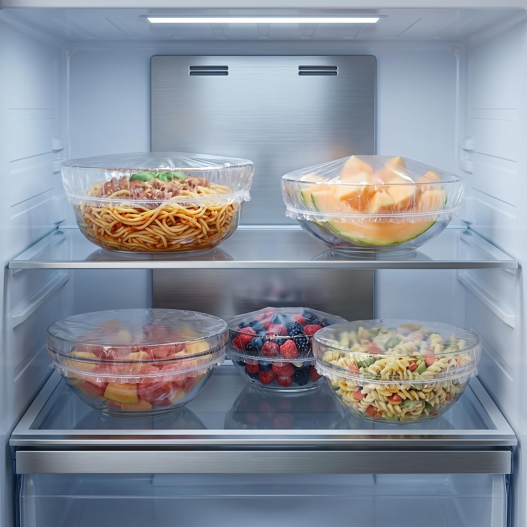 Versatile food covers for fridge storage and leftovers