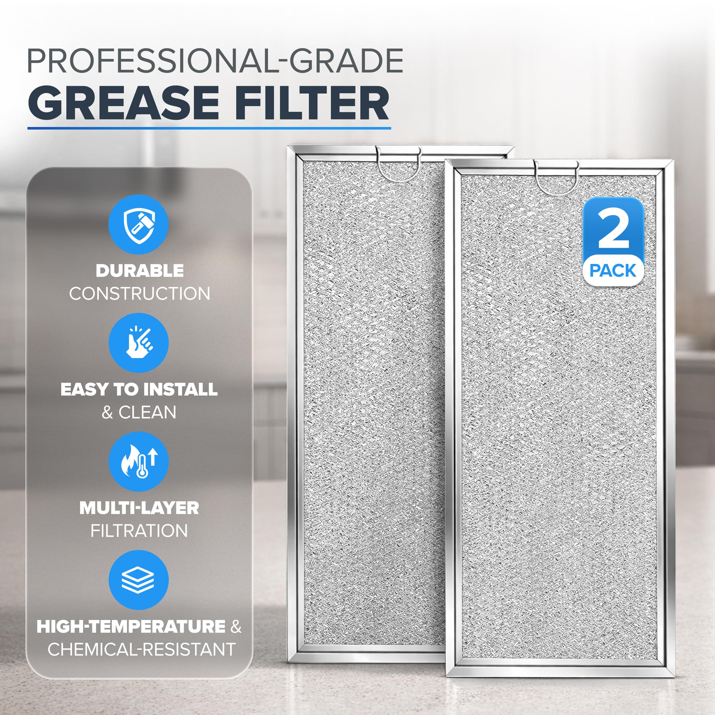 2 pack microwave grease filter set