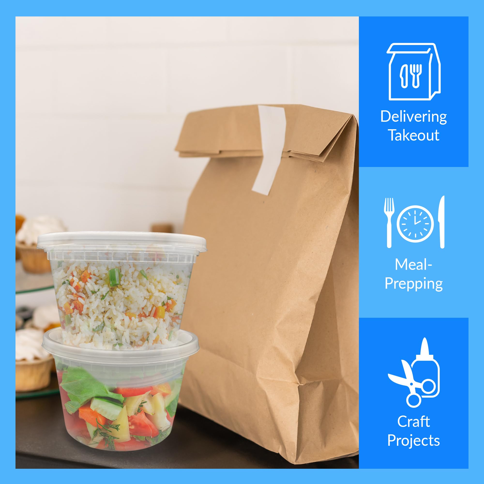 25-set bulk pack deli containers with lids