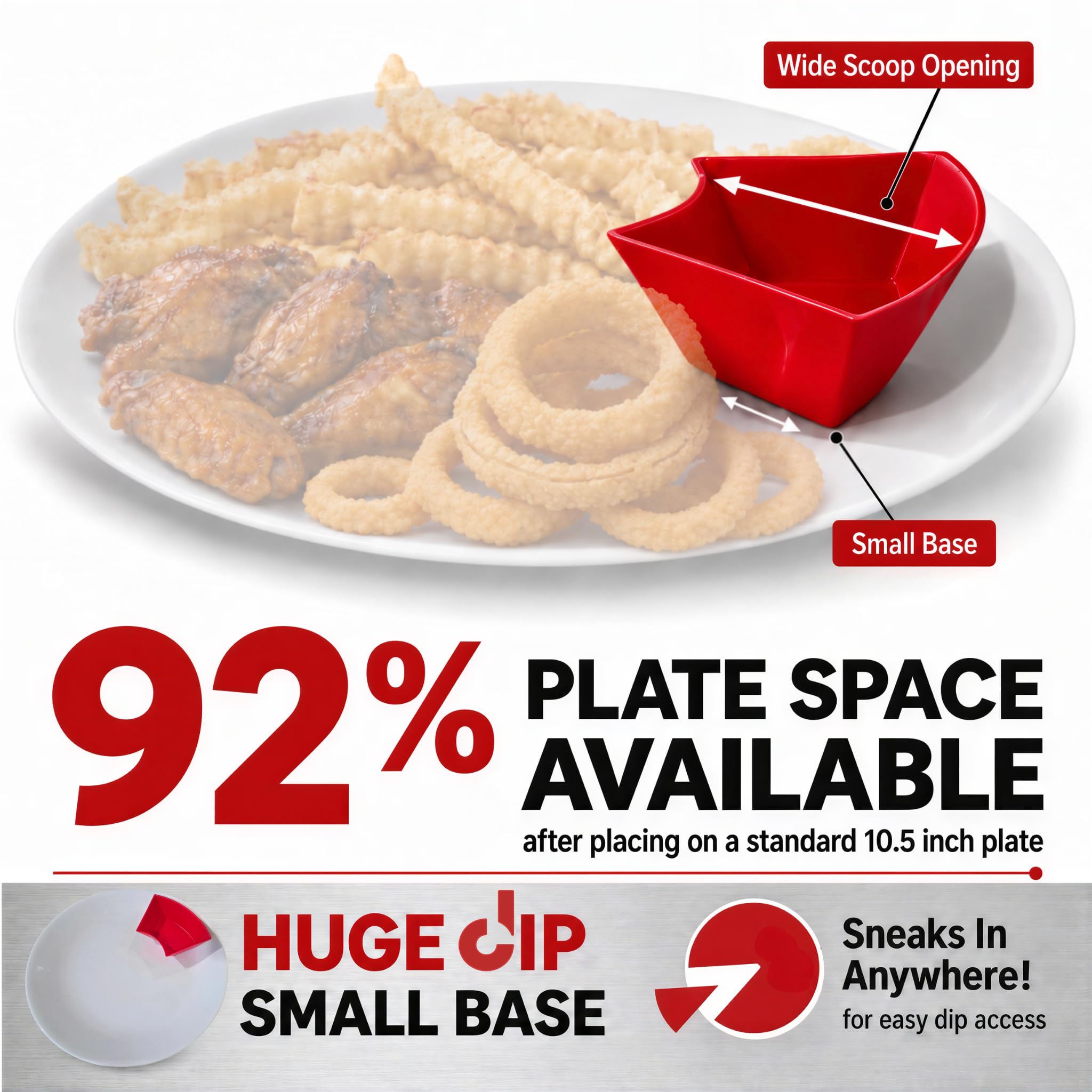 Diptrough dipping cups microwave safe and dishwasher safe