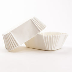 Microwave-safe paper mini loaf cups for baking and serving