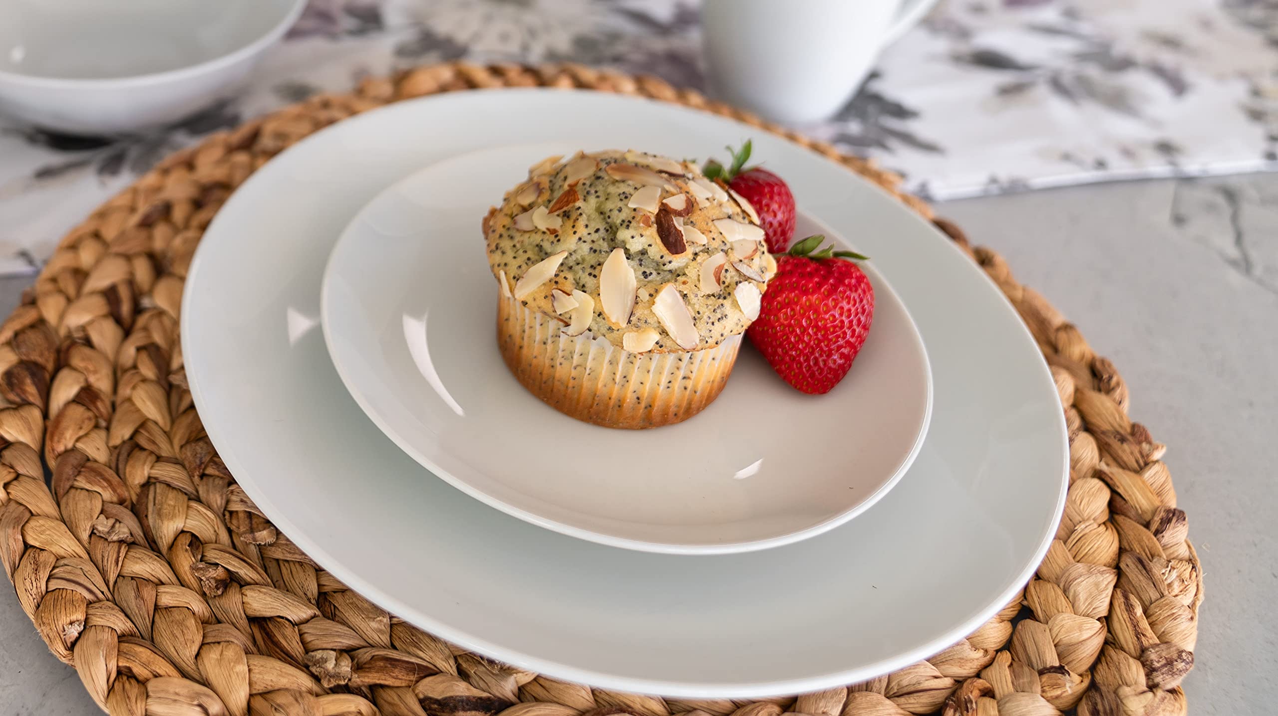 microwave safe white plate from catering collection