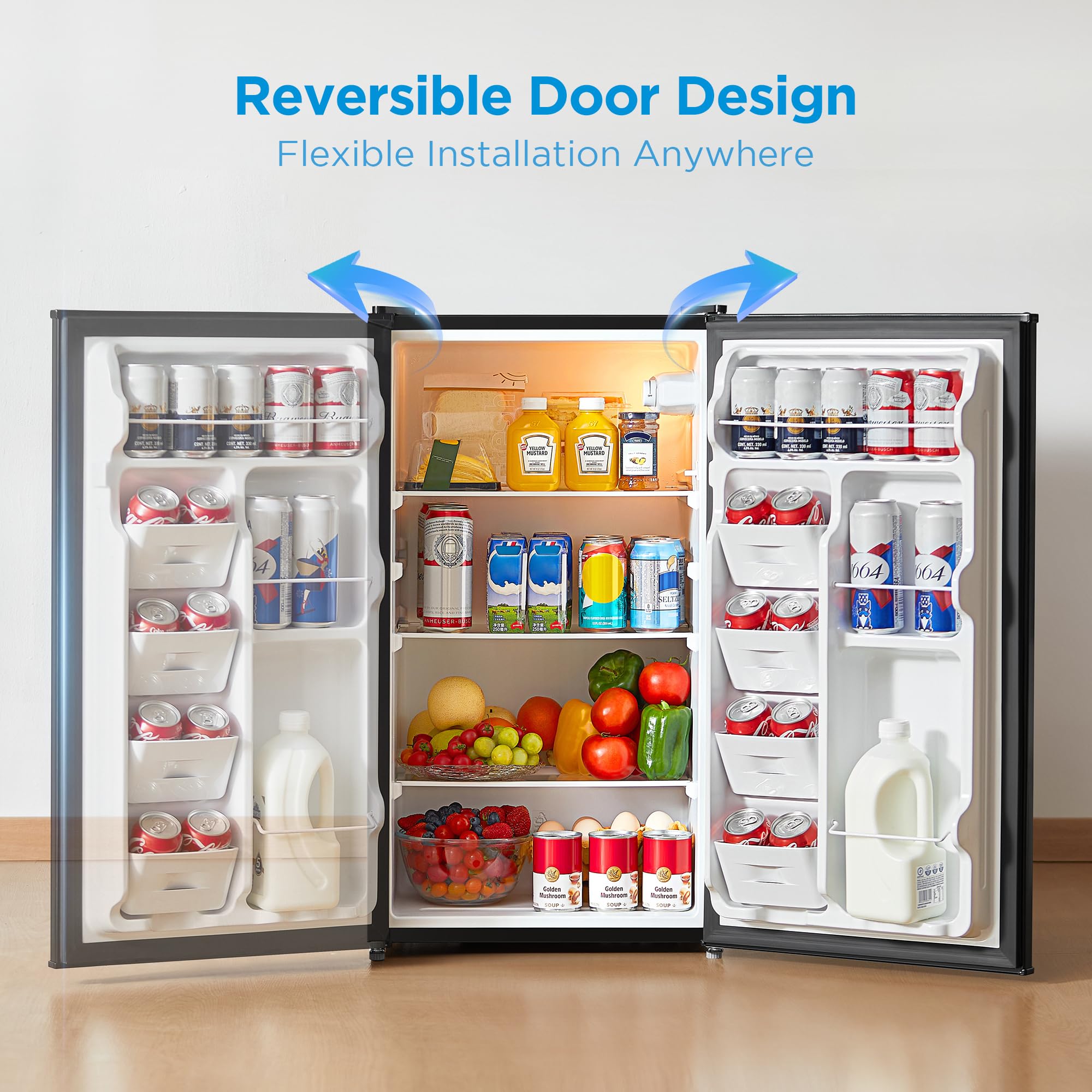 Compact fridge with energy efficient operation Midea MERM33S1ABB