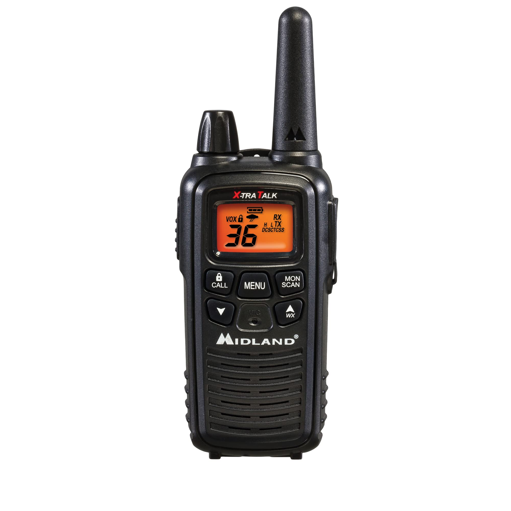 Midland LXT600VP3 rechargeable battery packs included
