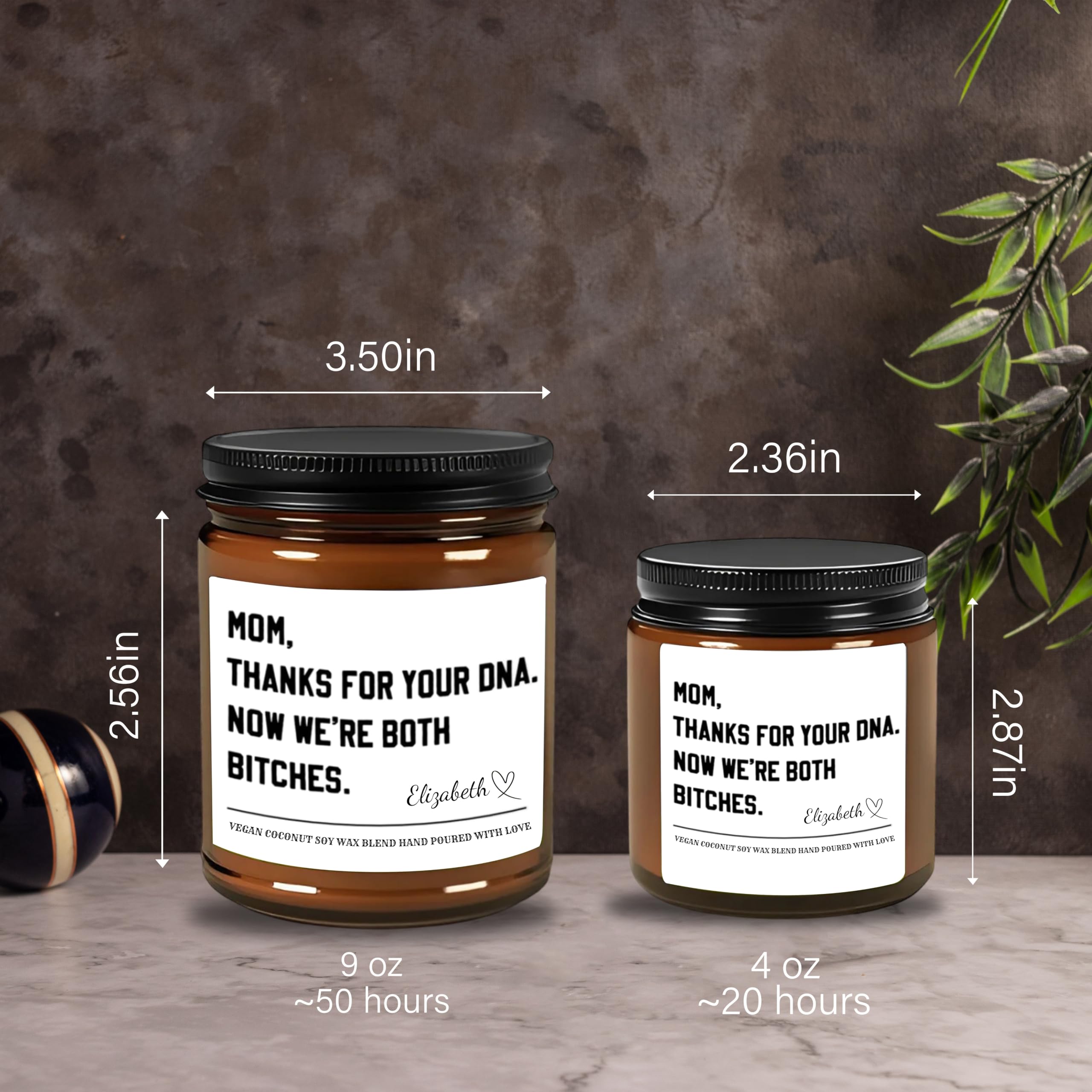 midnight blackberry fragrance option for mom candle
