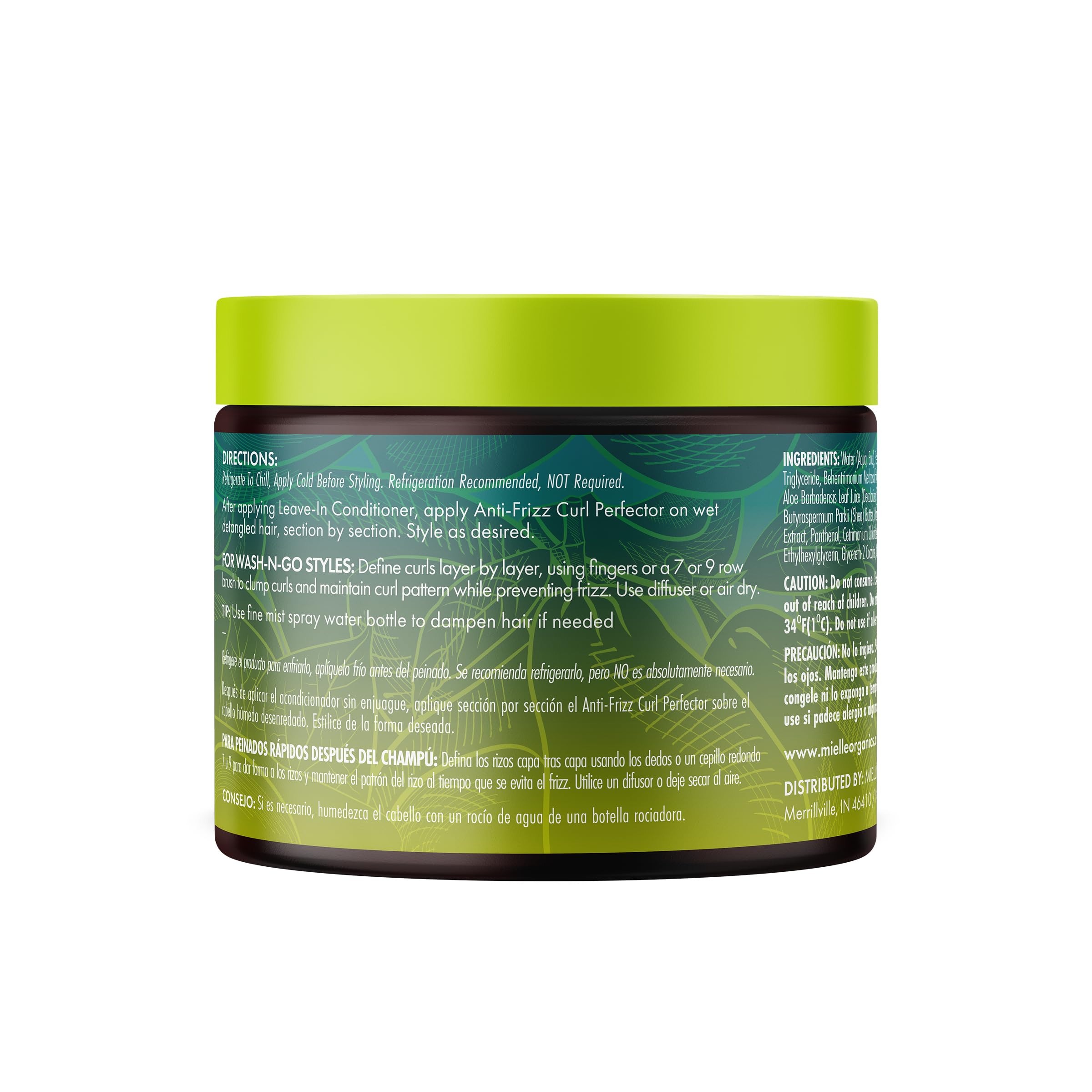 Leave-in ready curling cream packaging Mielle 12oz