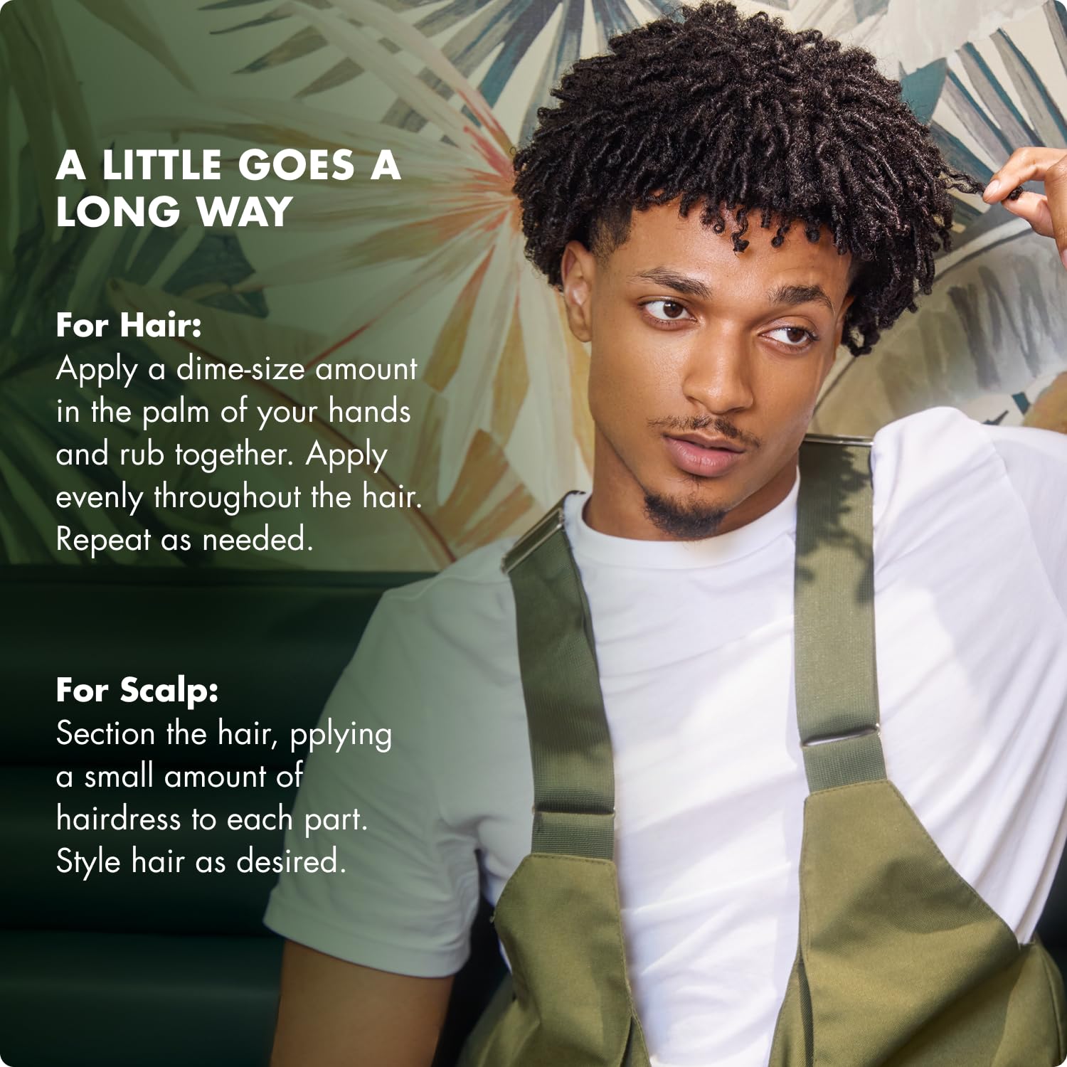 Scalp and hair conditioning pomade moisturizes without greasiness