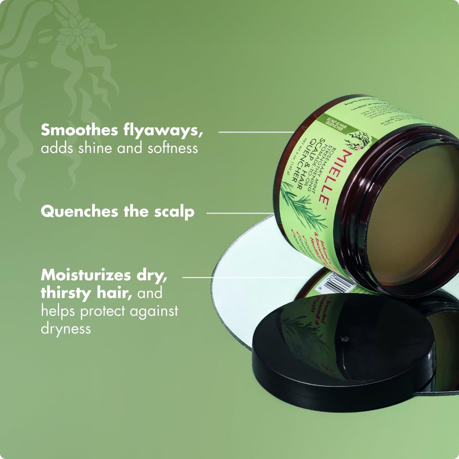 Biotin rosemary and mint ingredients on label