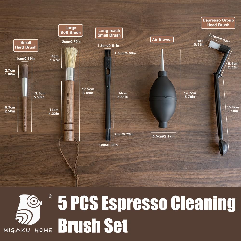 Black walnut small hard brush for MIGAKU HOME kit