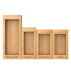 Migarndy bamboo drawer organizer 4-size model
