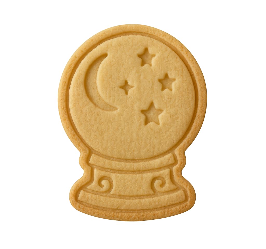 Mighty Gadget crystal ball cookie cutter stamp 4x3 inch size