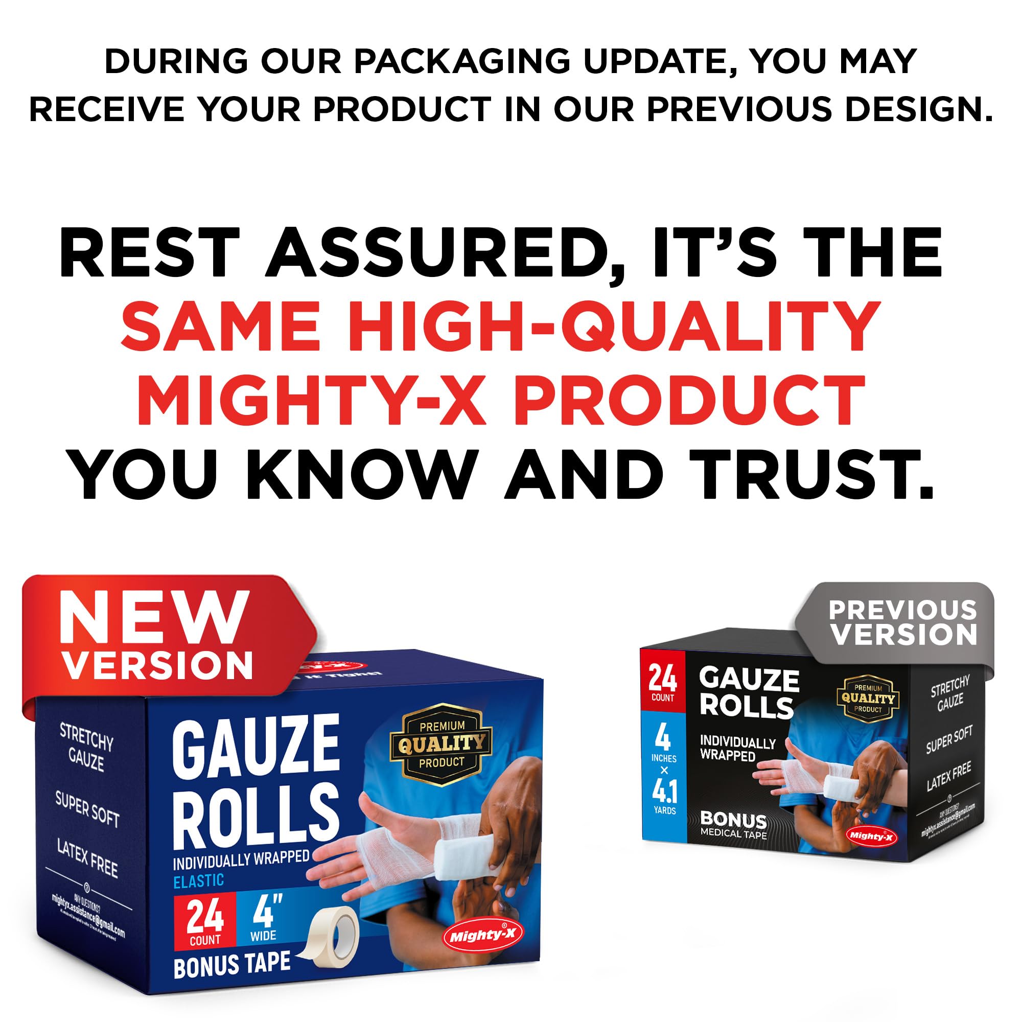 MIGHTY-X gauze rolls for costume and DIY mummy wraps