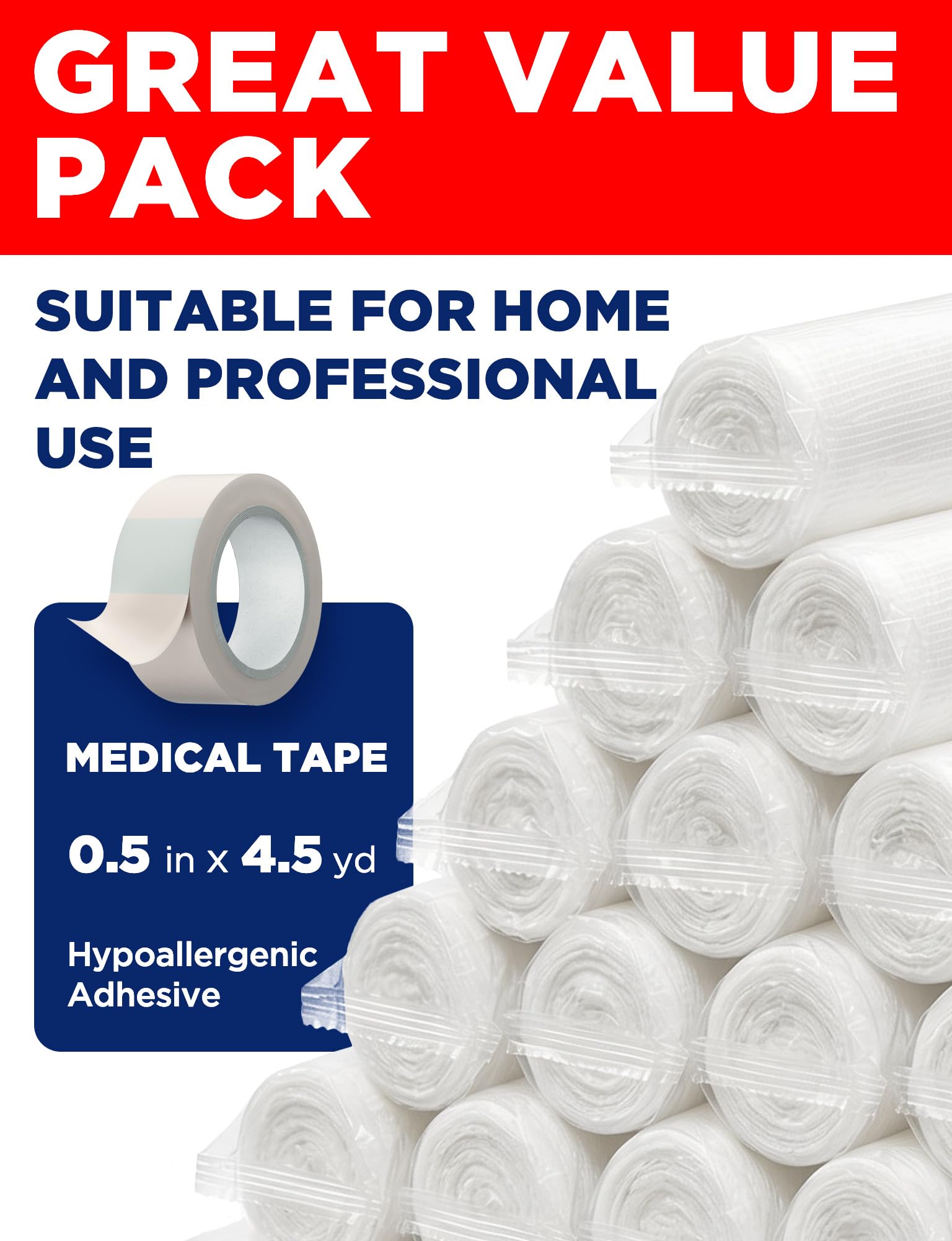 Gauze rolls for vet wraps and pet care