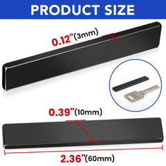 60x10x3 mm neodymium magnets with backing set