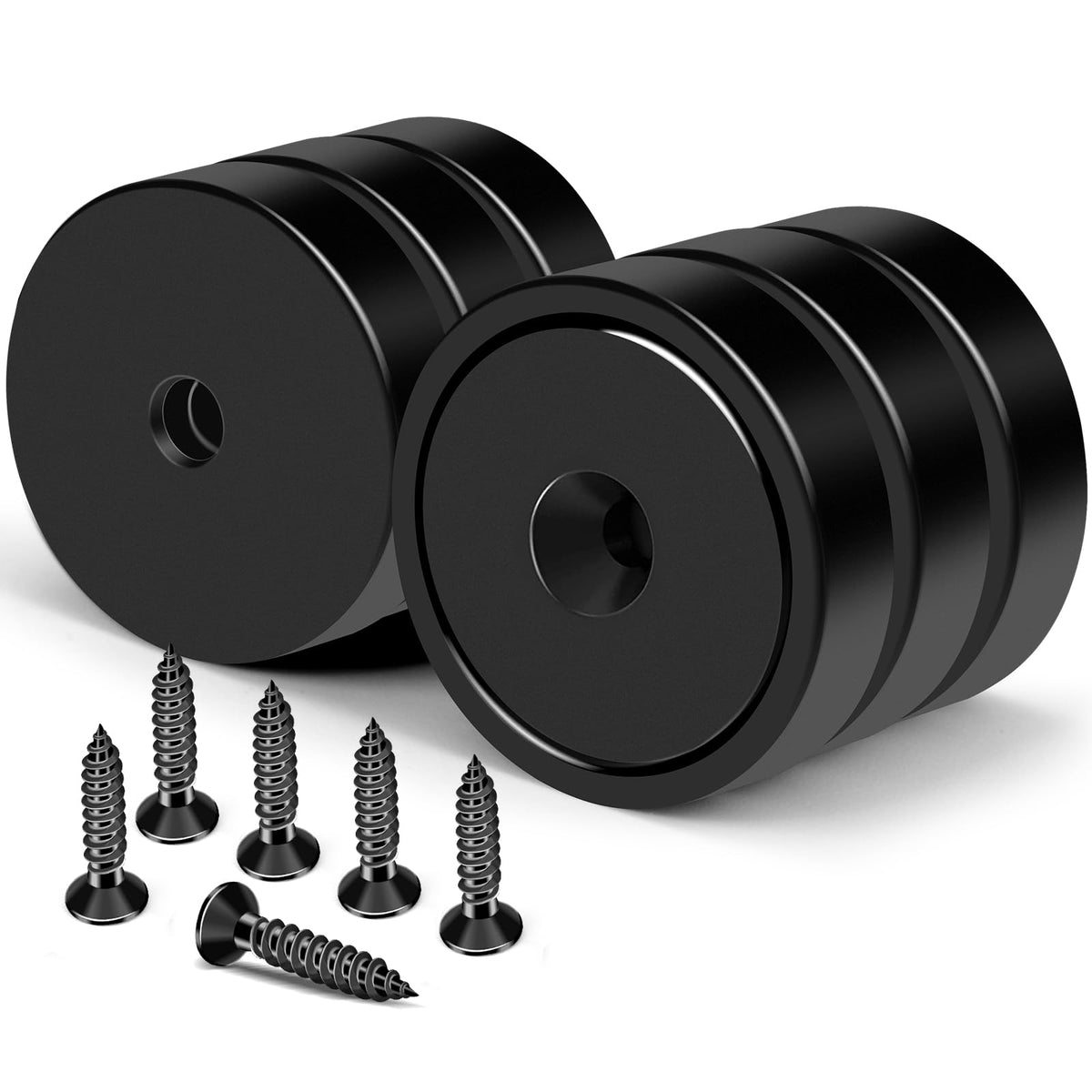 MIKEDE magnetic hooks heavy duty 150lb screw hole