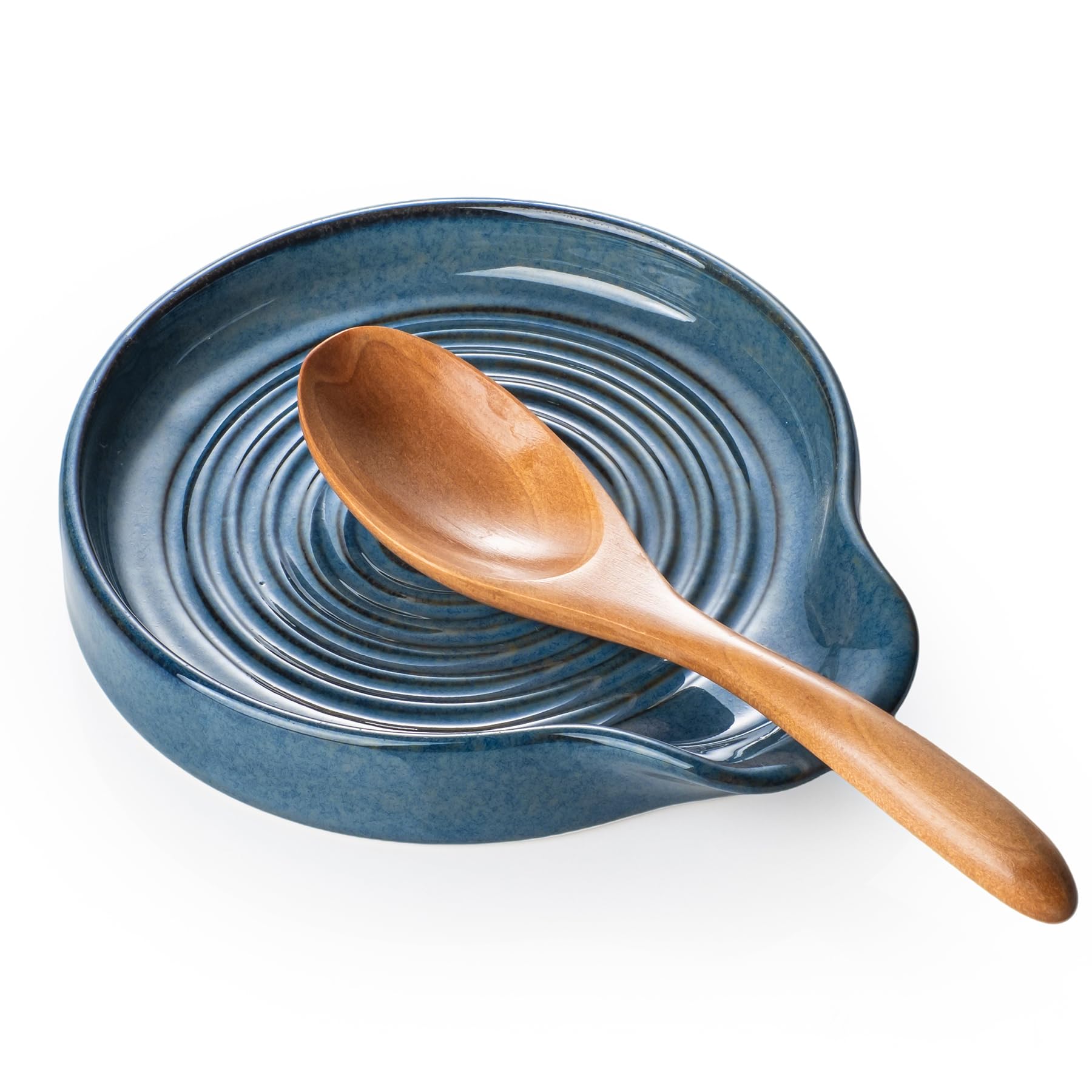 Mikigey spoon rest ceramic on kitchen counter