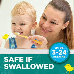 Toddler fluoride-free toothpaste age 3 months to 24 months mild fruit flavor