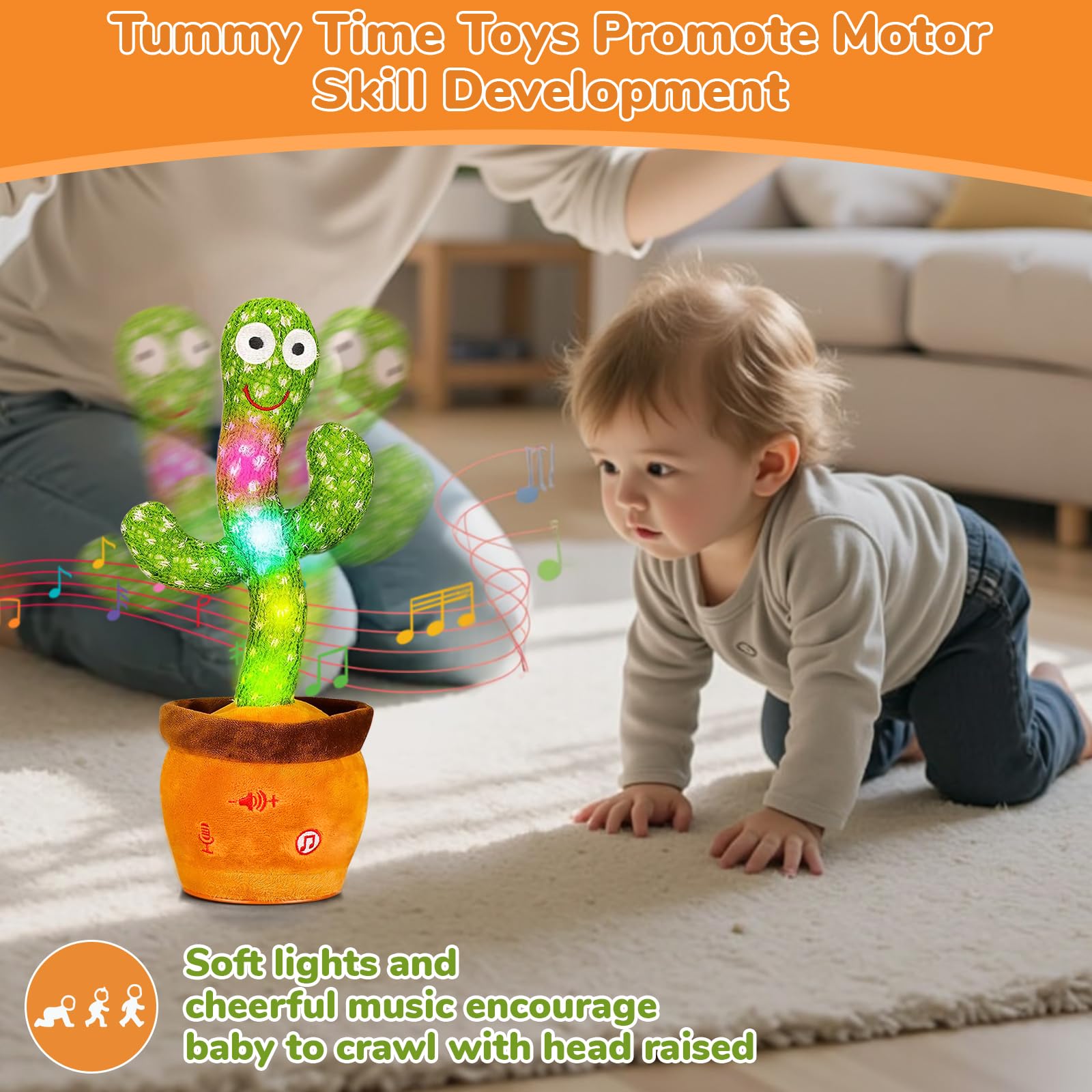 MILEGI skeleton toy with glowing LED lights