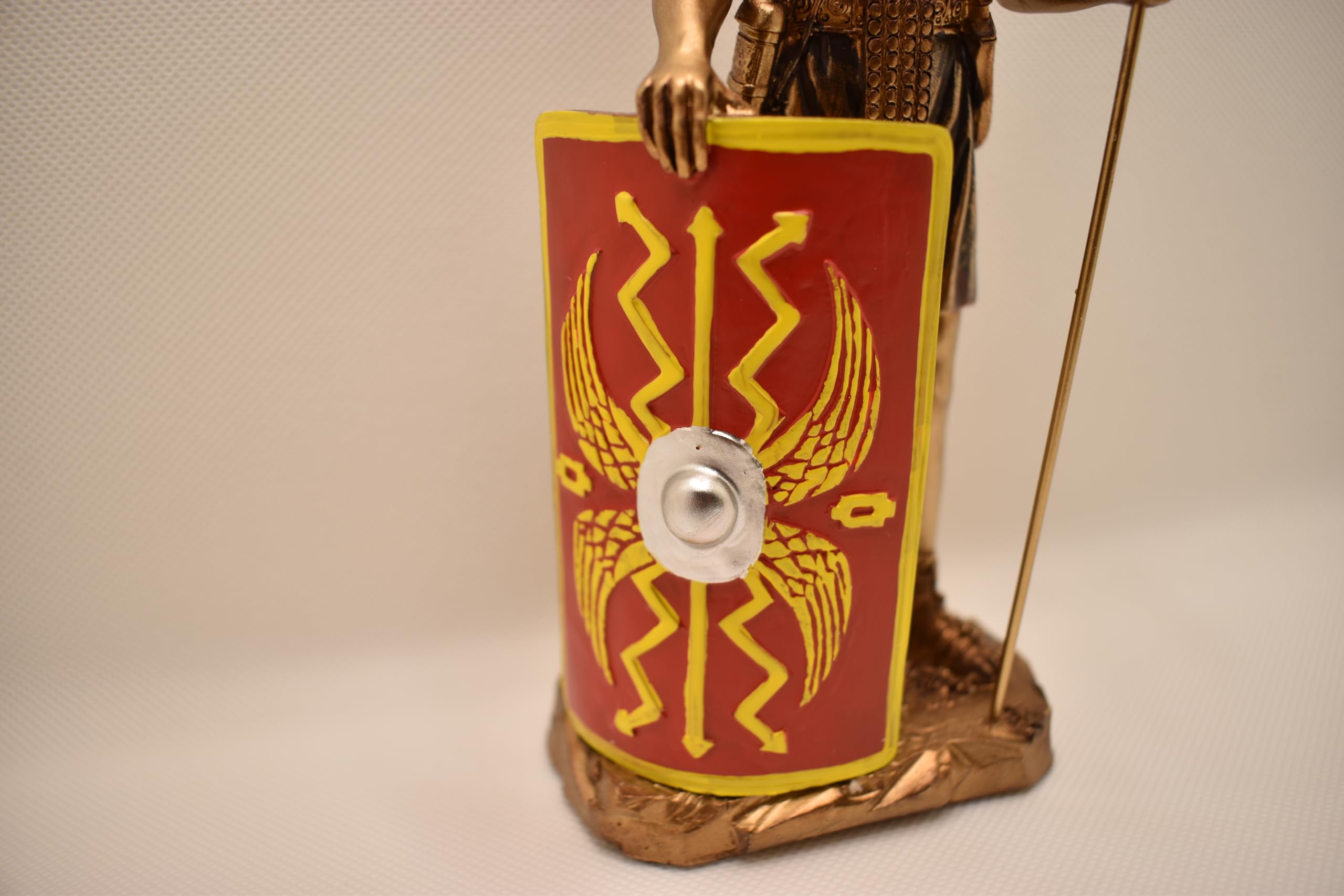 Scutum shield featured on Roman Centurion Statue