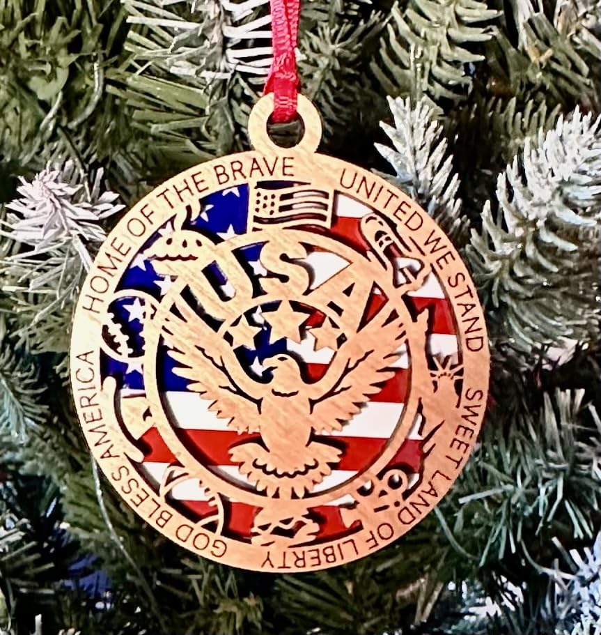 military veteran keepsake gift ornament