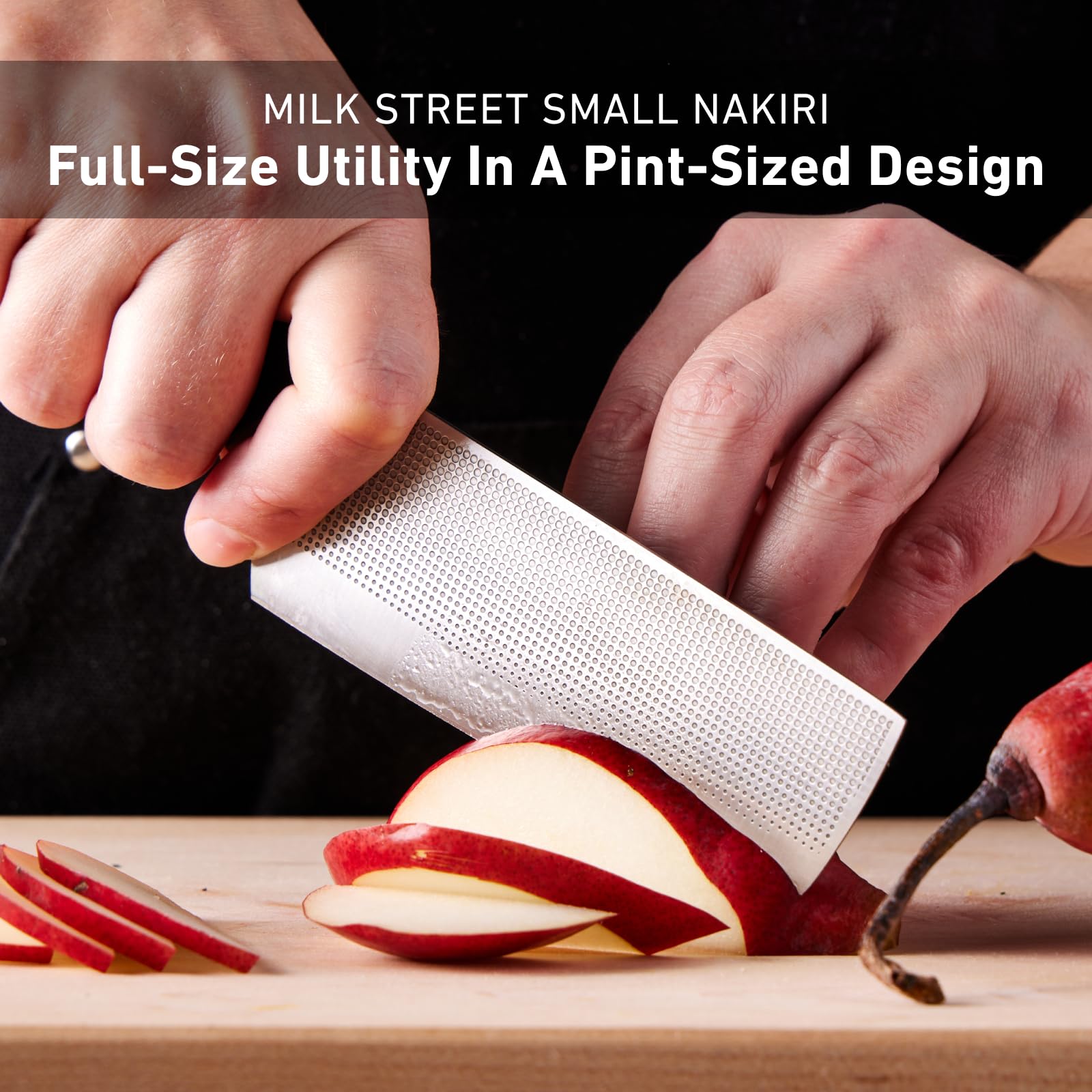 Milk Street Small Nakiri Knife in-between size use