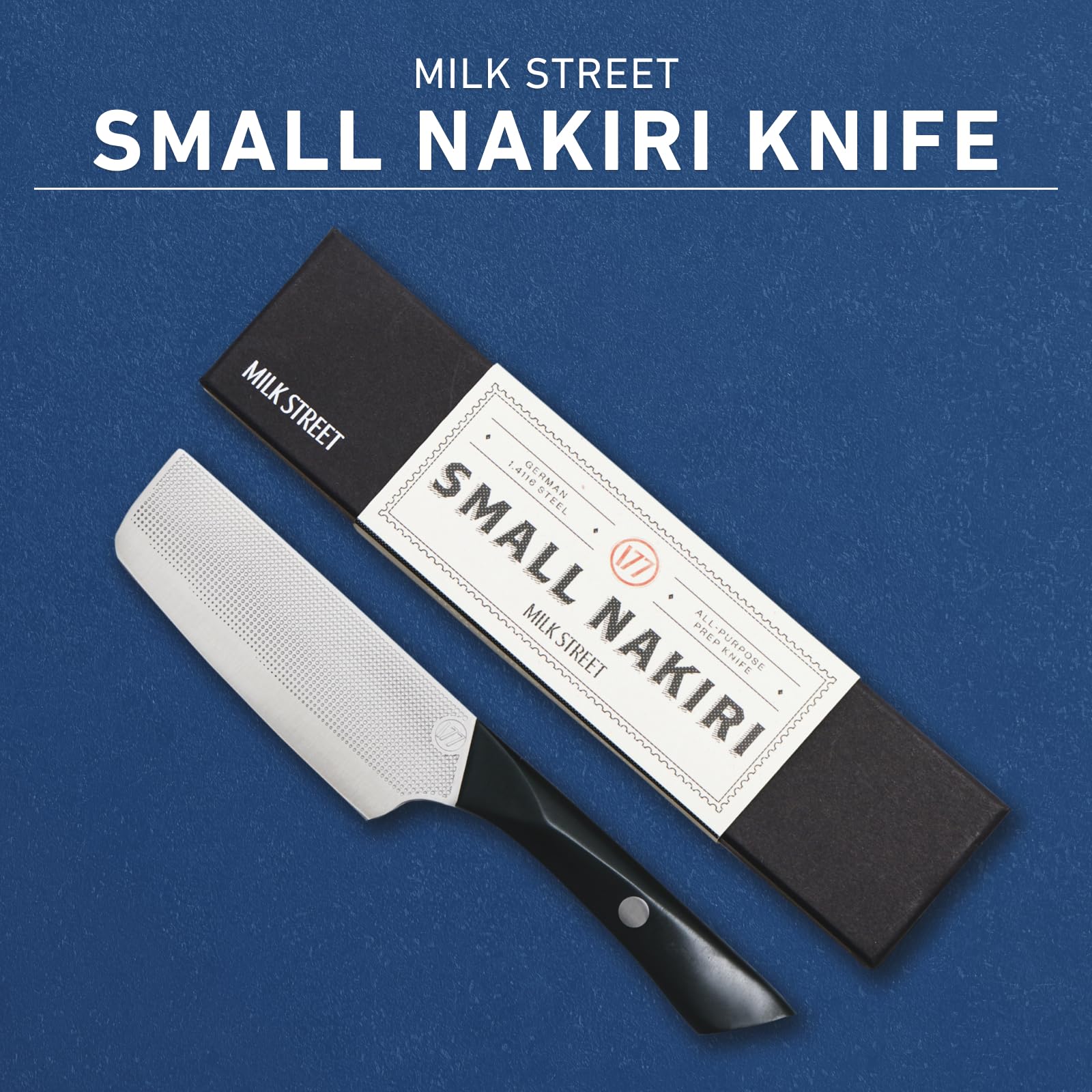 Milk Street Small Nakiri Knife ultra-thin blade close up