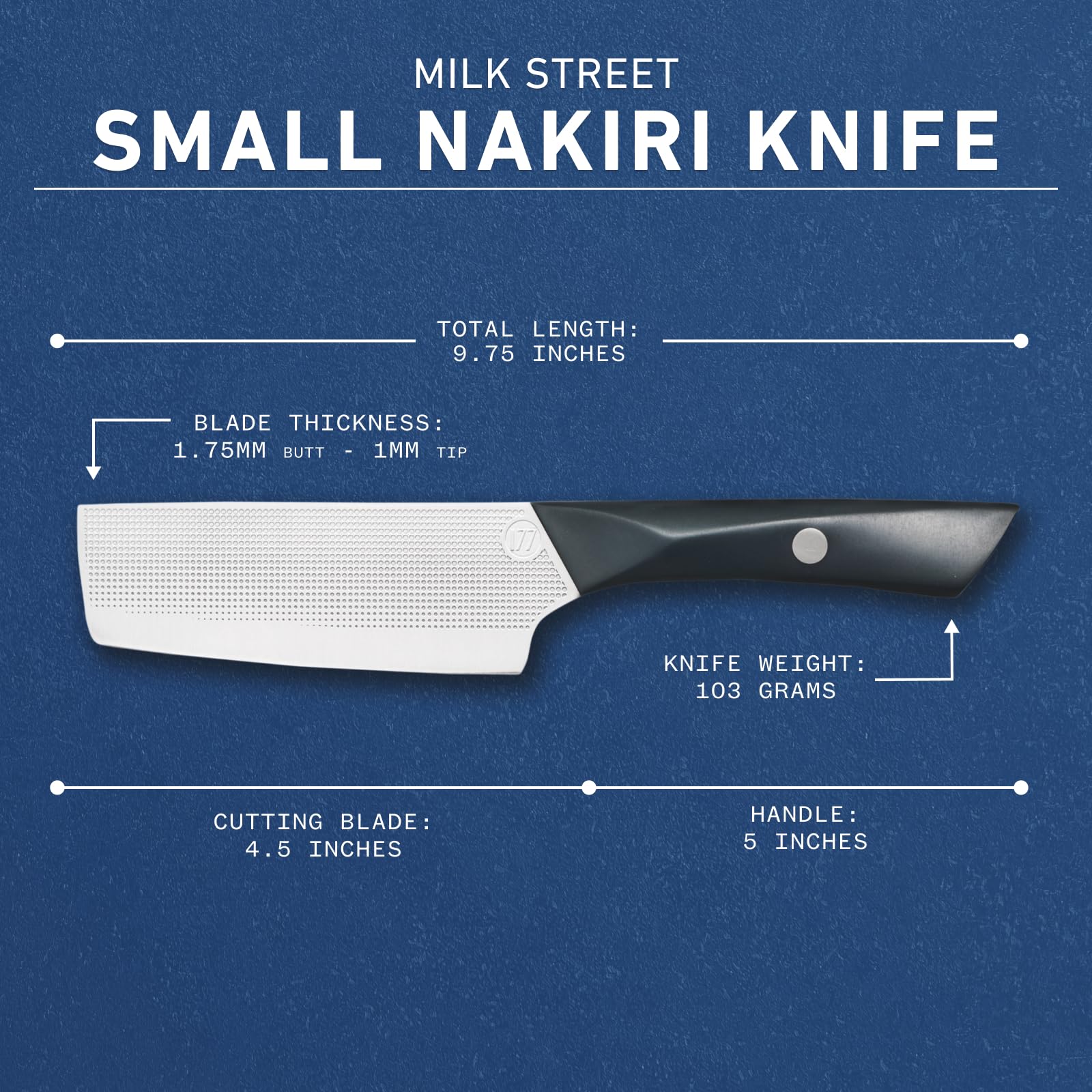 Milk Street Small Nakiri Knife for vegetables and board work